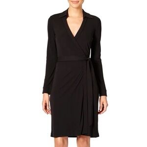 NWT | Diane von Furstenberg | DVF | New Jeanne Two Black Wrap Dress - Size 2